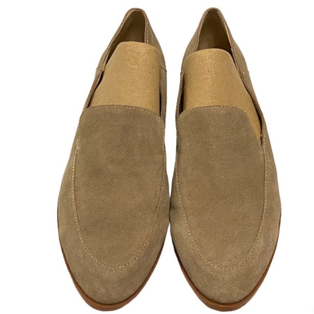Dolce Vita Women's Calla Apron Toe Slip On Flats Loafers - Taupe - Size 11